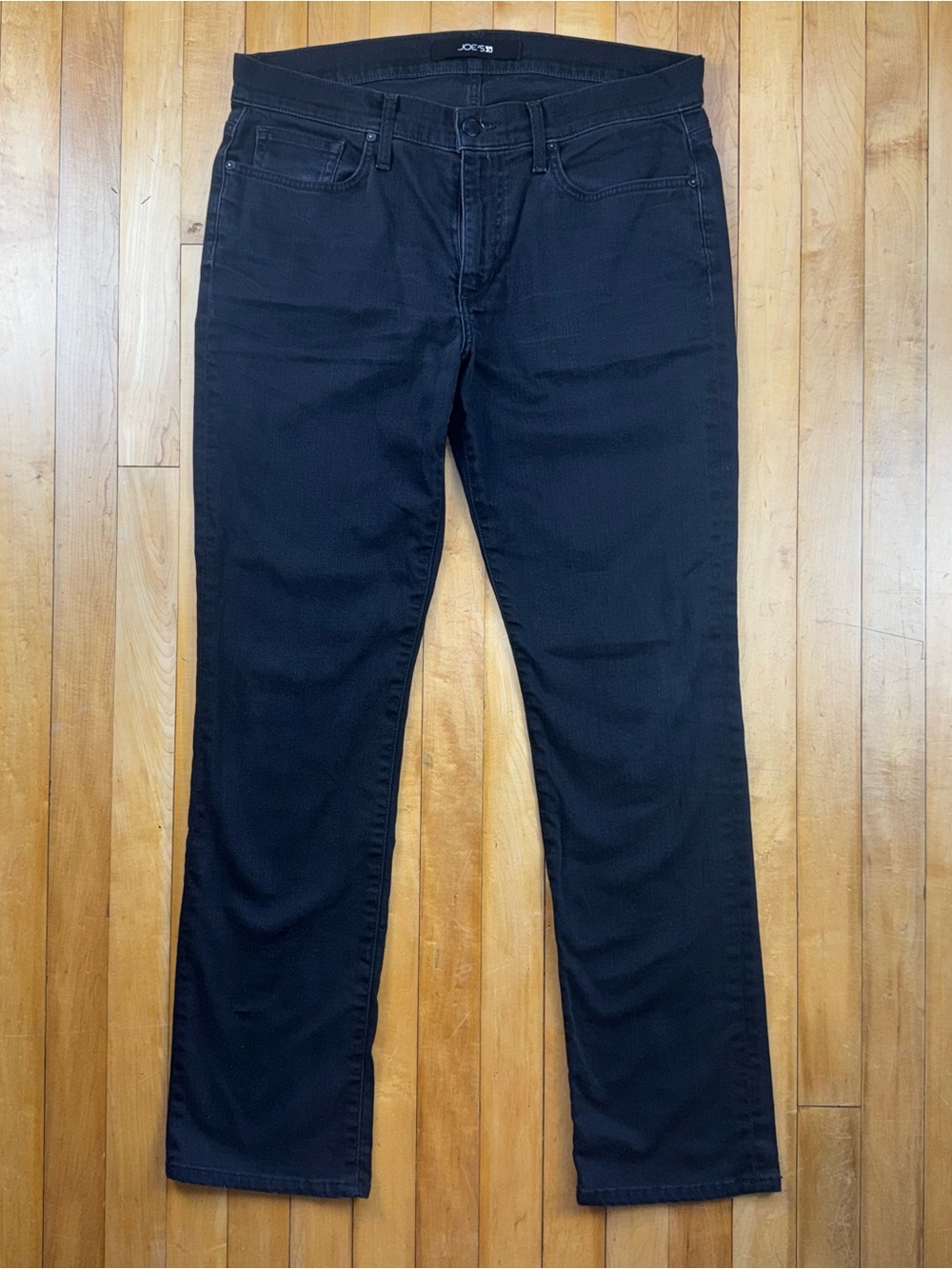 Joe’s Jeans Brixton Black Stretch Jeans Men’s 34x31 Straight Slim Fit Dark Wash